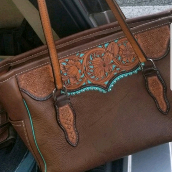 custom leather handbag